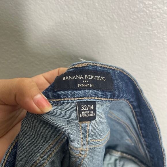 Banana Republic Womens Jeans Size 32 Denim Blue Skinny Fit Mid Rise Medium Wash - Picture 4 of 12